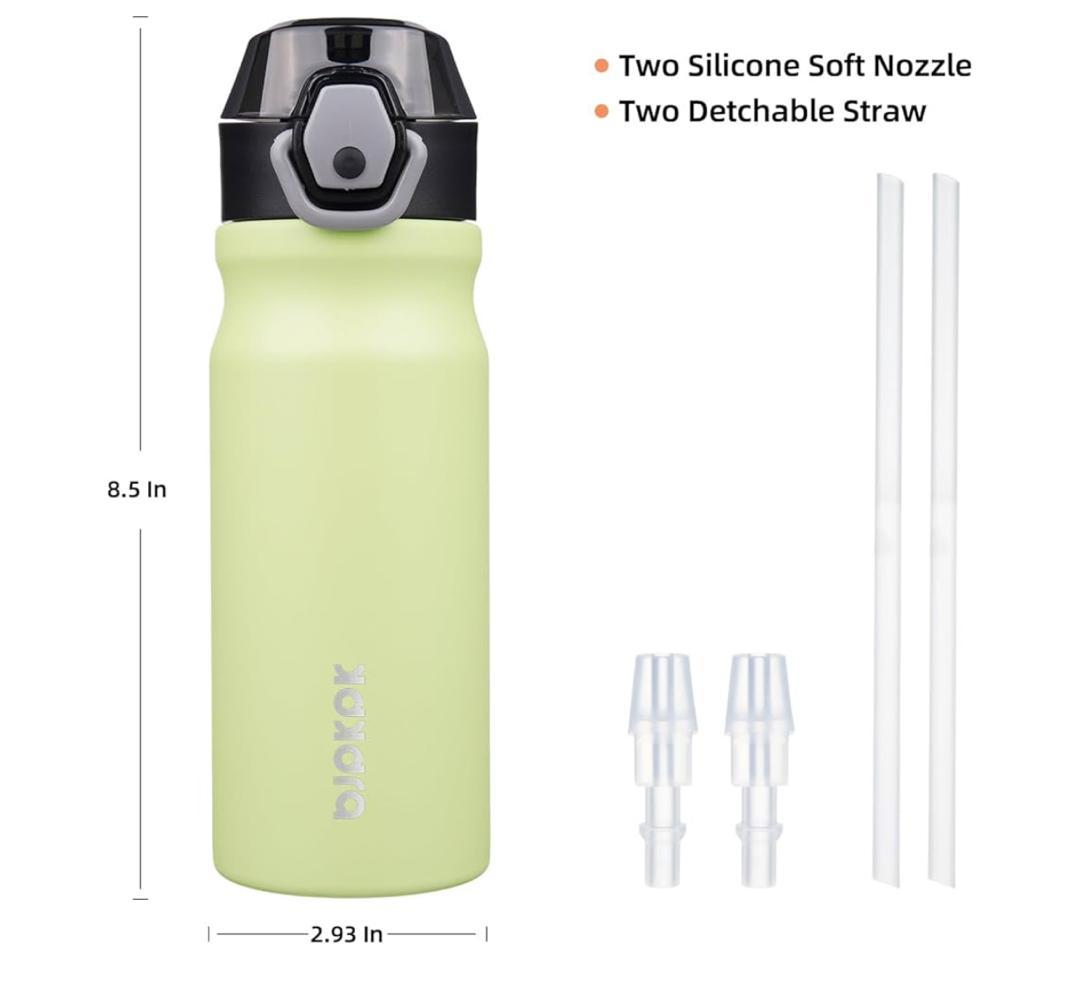 BJPKPK Insulated Water Bottles Stainless Steel Metal Water Bottle 530ml