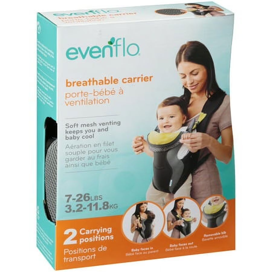 Evenflo Breathable Carrier 7-26lbs, 3.2-11.8kg