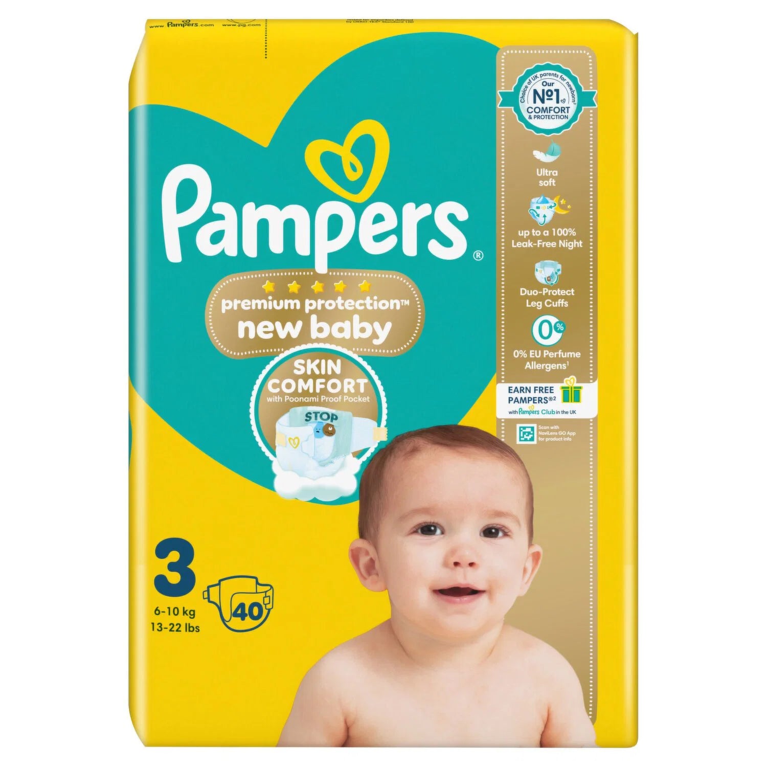 Pampers New baby Size 3(6-10kg) 40pcs