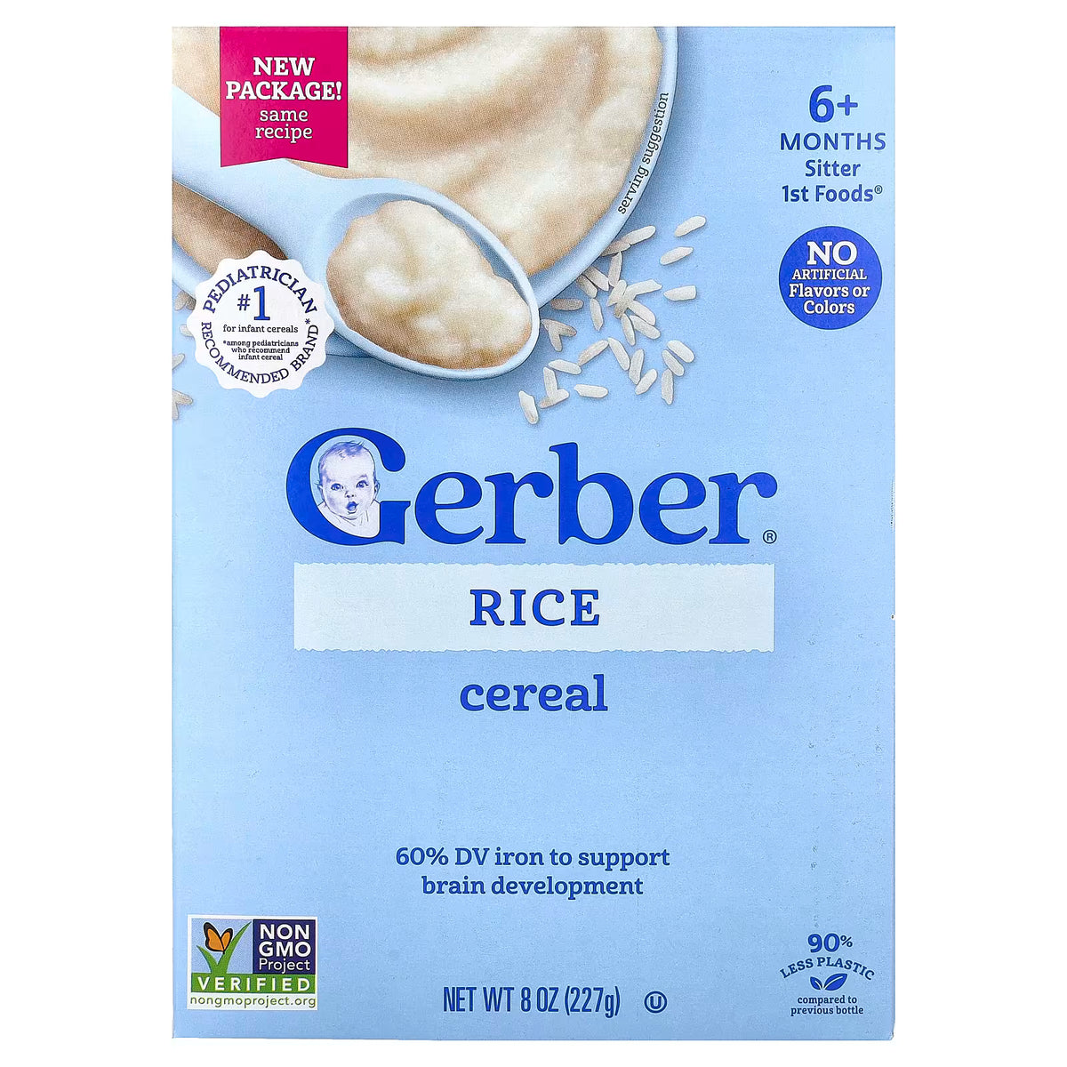 Gerber Rice Cereal 227g 6m+