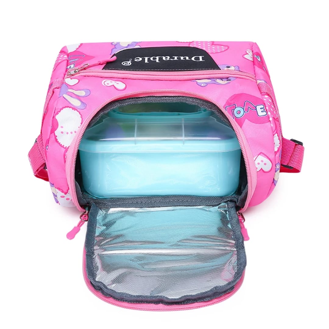 Durable 2 in 1 Bag Pack (Bag & Lunch Bag)+ Free Pencil