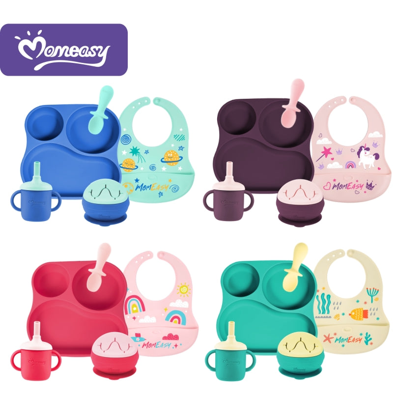 Momeasy 5 in 1 Silicone Dinning Set 6m+