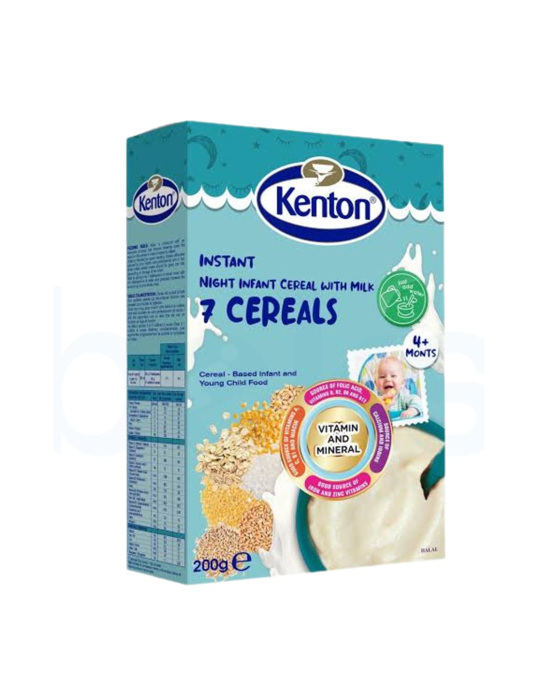 Kenton Night Infant Cereal with Milk 7 cereals 200g