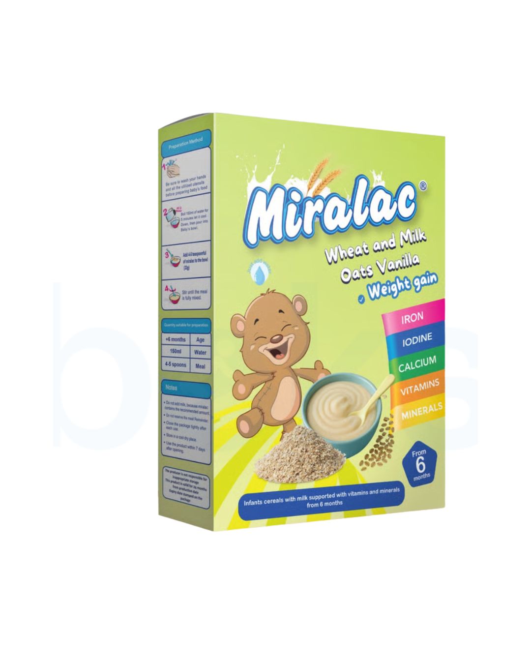 Miralac Wheat, Oats, Milk & Vanilla 200g