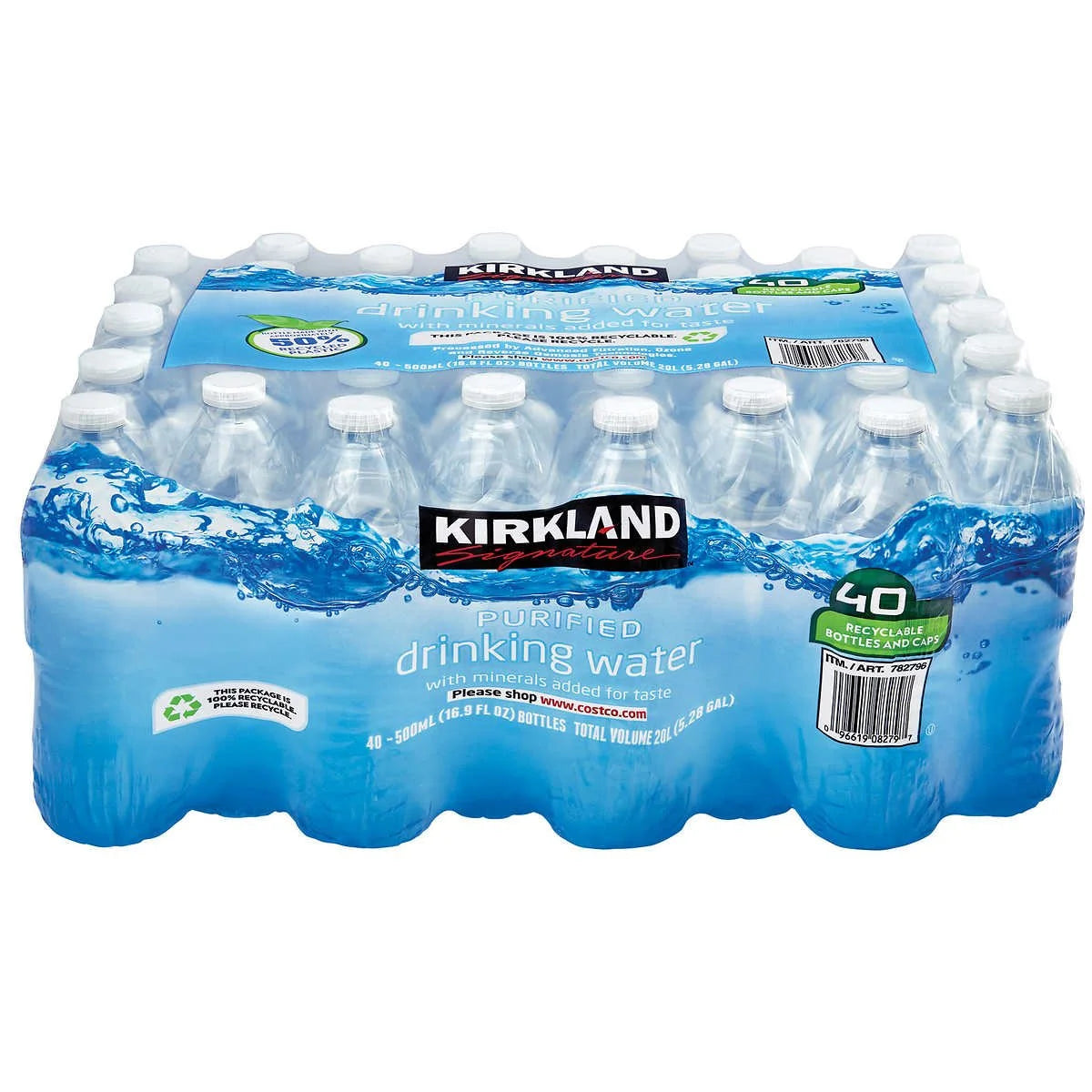 kirkland Signature Purified Water 500ml x 40