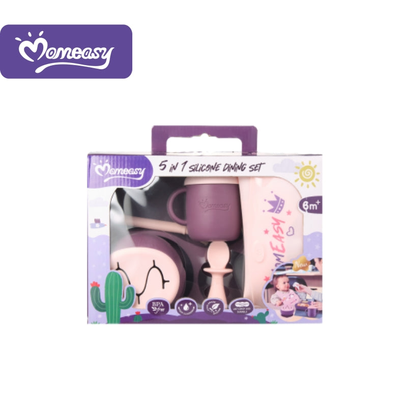 Momeasy 5 in 1 Silicone Dinning Set 6m+
