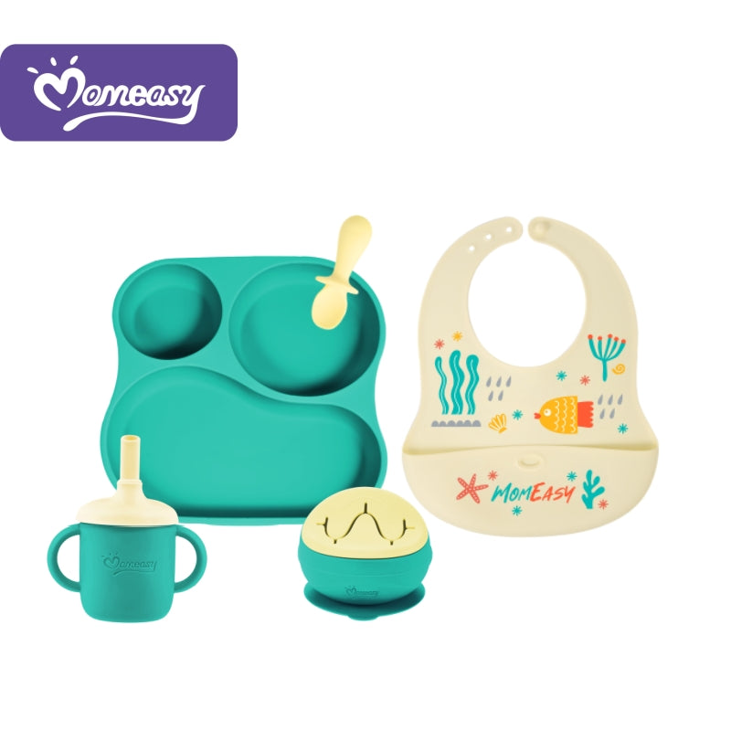 Momeasy 5 in 1 Silicone Dinning Set 6m+
