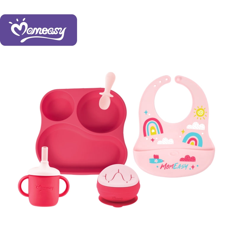 Momeasy 5 in 1 Silicone Dinning Set 6m+