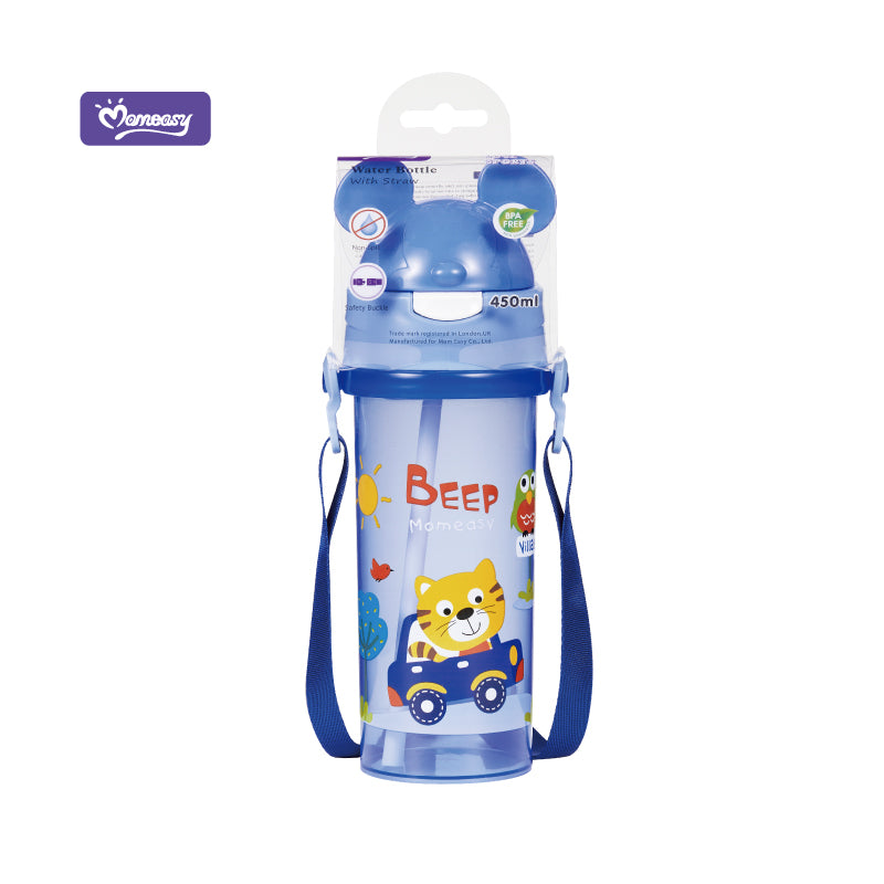 Momeasy Water Bottle with Straw 450ml