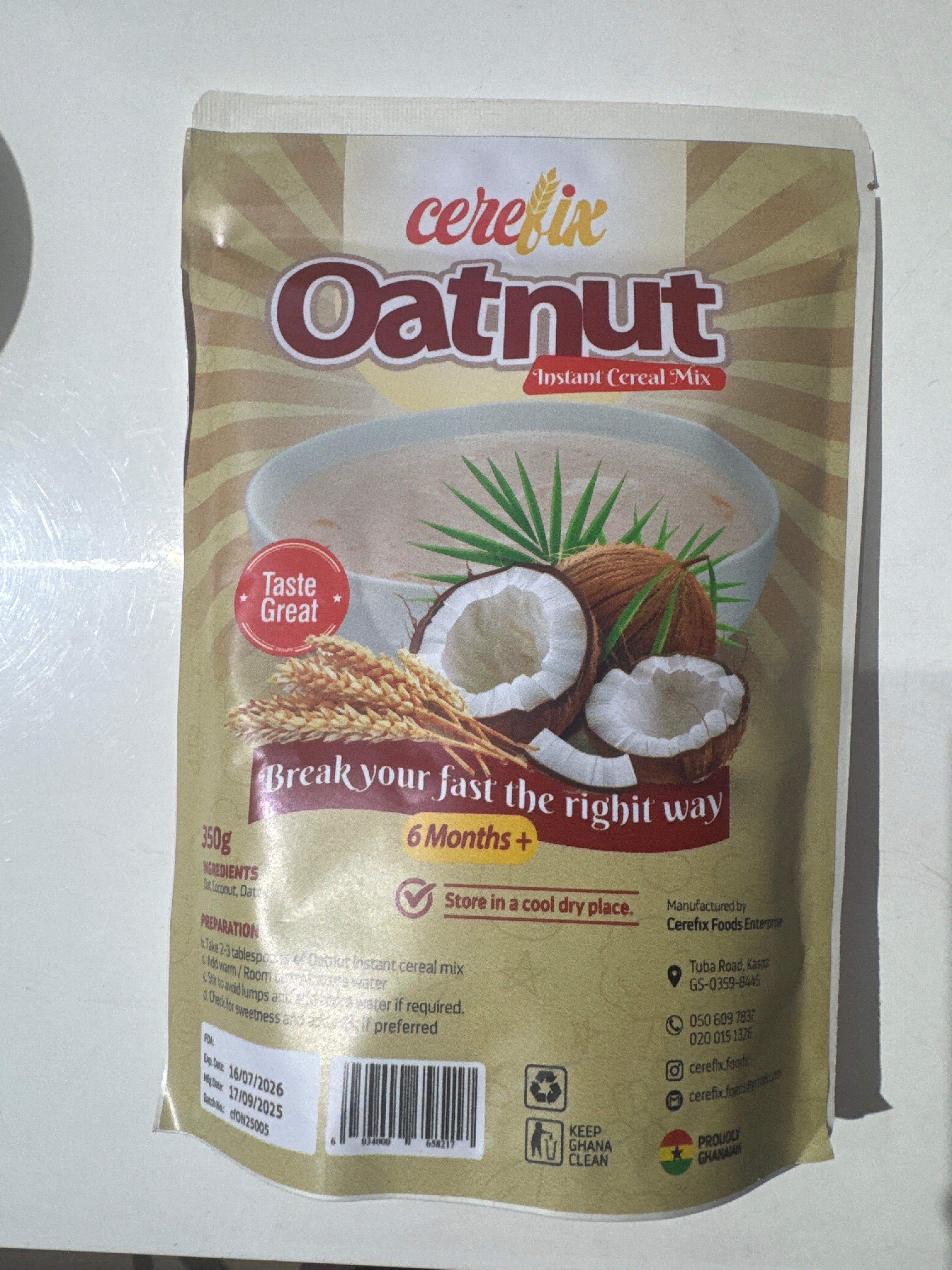 Cerefix Oatnut 350g