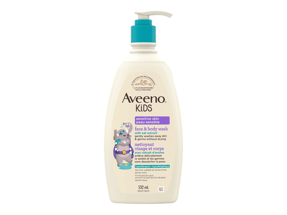 Aveeno Kids Sensitive Skin Face and Body Wash 532ml