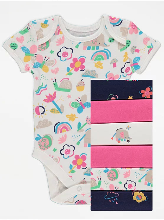 George baby 7 bodysuits 9-12 months