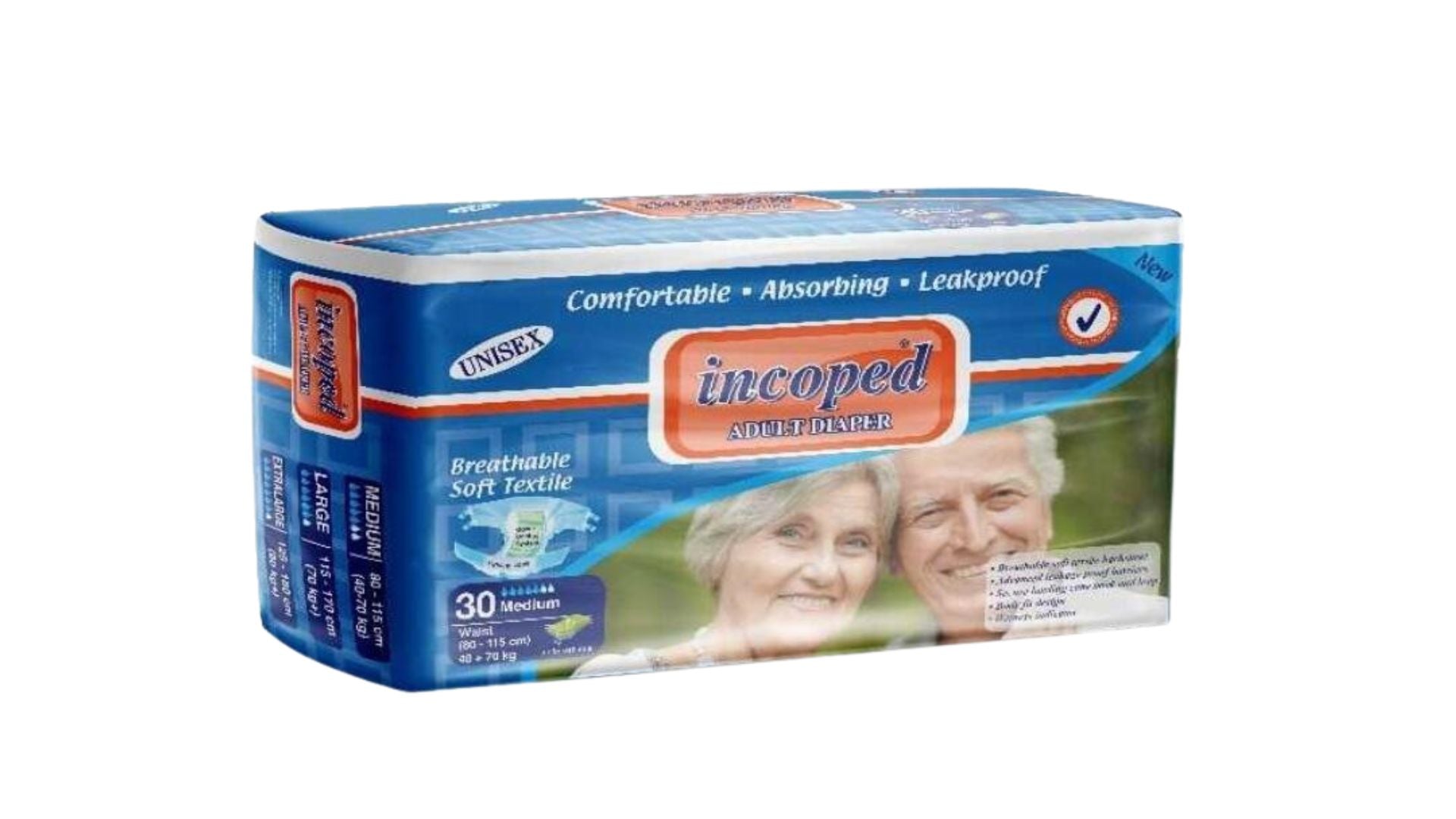 Incoped Adult Diaper Medium 30pcs