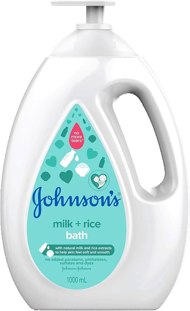Johnson's Baby Bath Milk + Rice Baby Bath 1000ml
