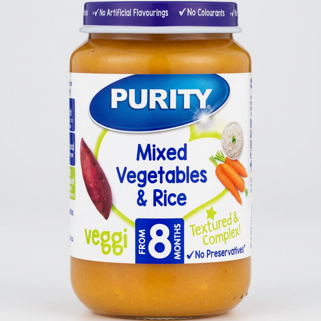 Purity Medium Mixed Vegetables & Rice 200ml