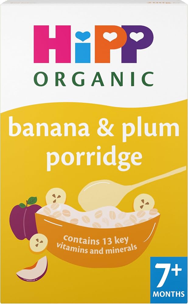 Hipp Organic Banana & Plum Porridge 200g 7m+