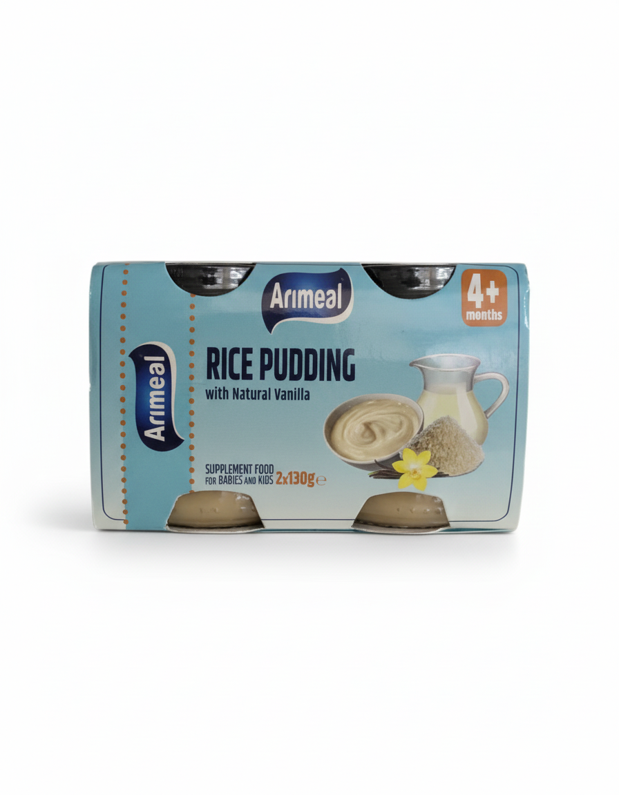 Arimeal Rice Pudding with natural vanilla (130gx2)