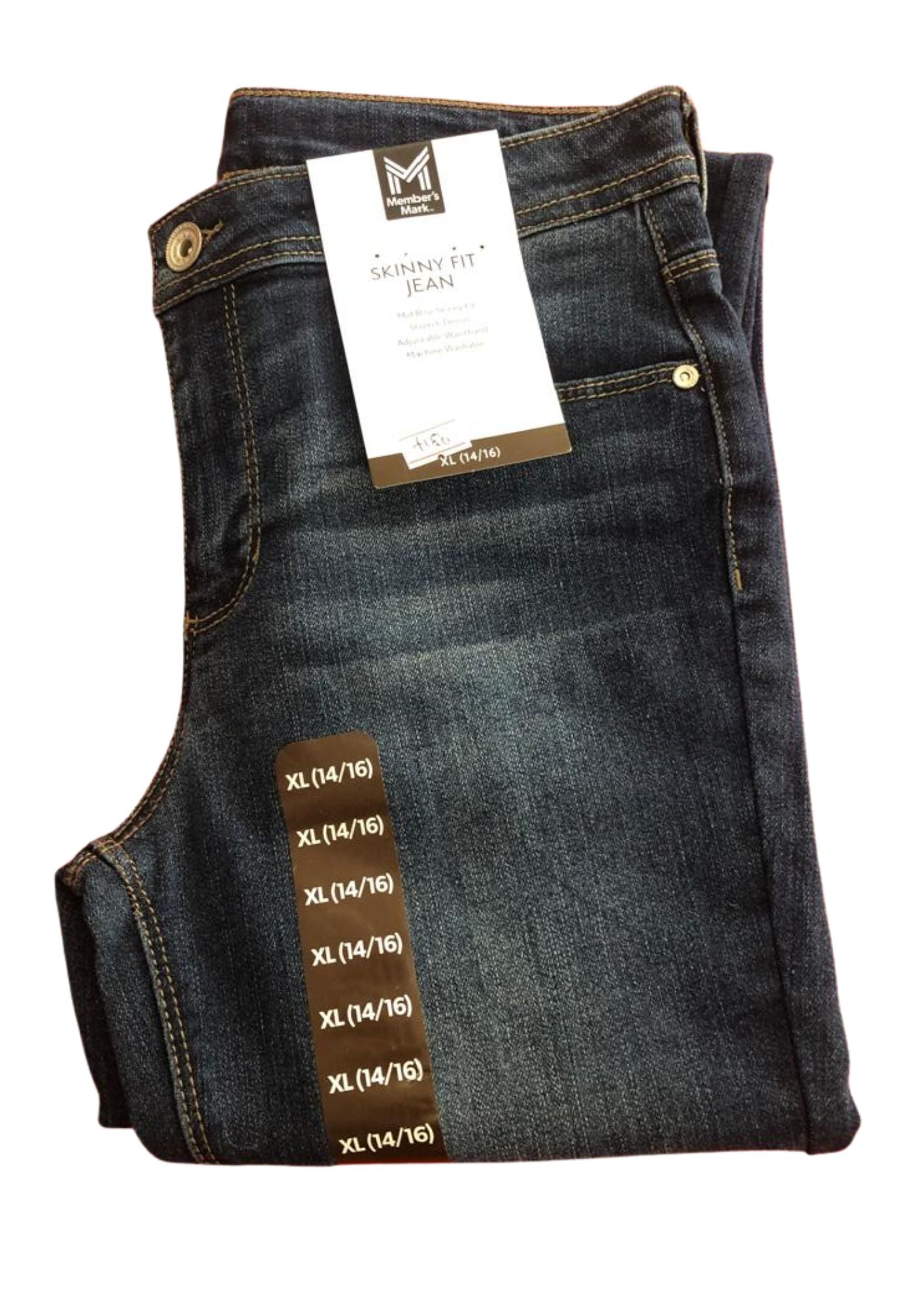 Members Mark ( skinny fit jeans) M(7/8) - kids fashion product photo