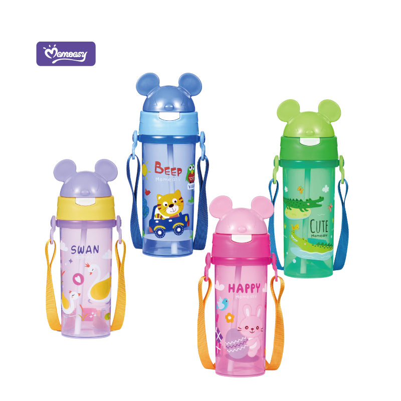 Momeasy Water Bottle with Straw 450ml