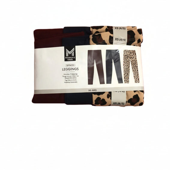 Members Mark leggings XS ( 4/5) 3 pack - kids fashion product photo