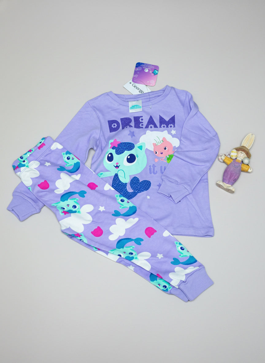 George ( Gabby's dollhouse) 1 and 1/2-2years ( 2 set ) - kids fashion product photo