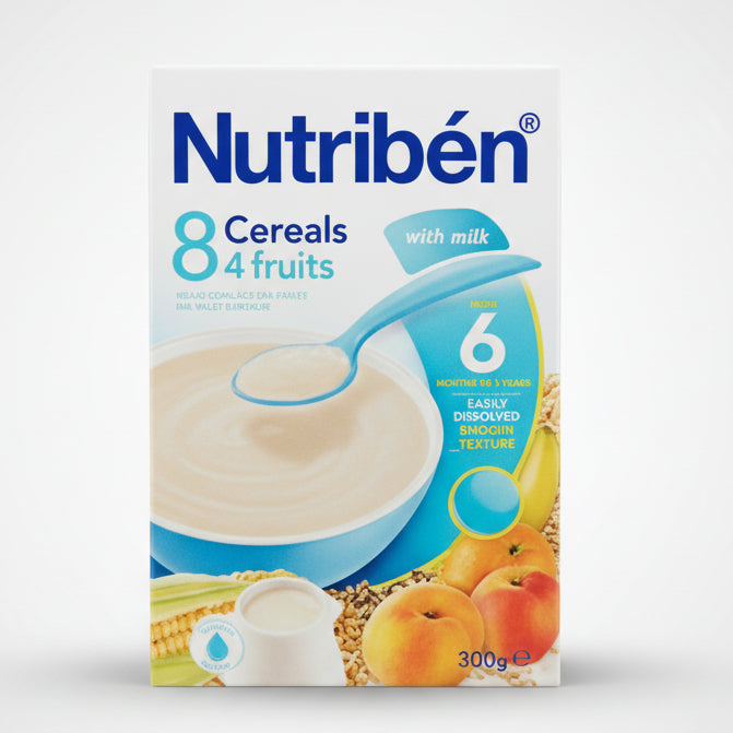 Nutriben 8 Cereals & 4 fruits with Milk 300g