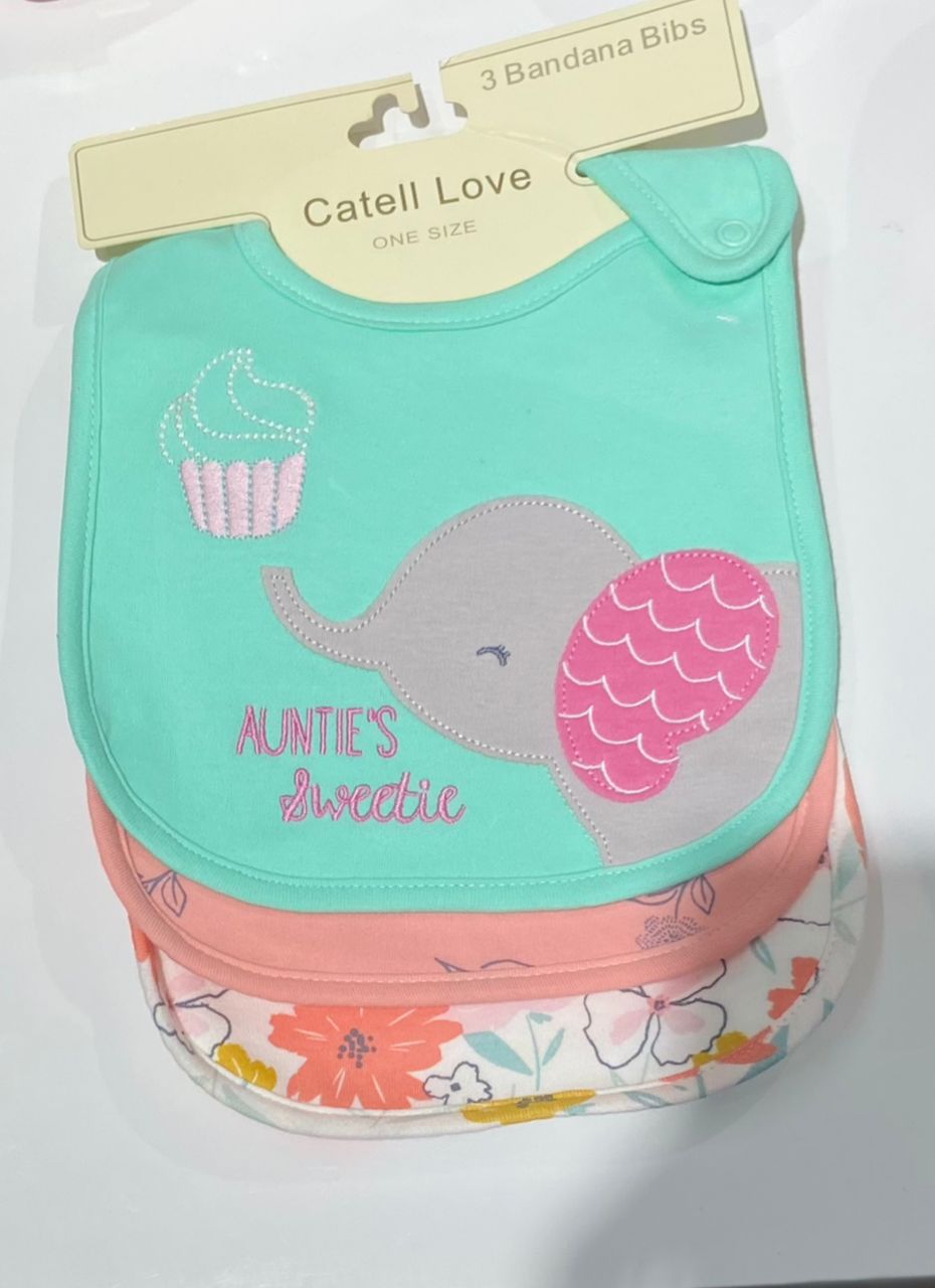 Catell love 3 Bandana Bibs – accessory item for kids