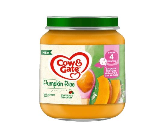 Cow & Gate Pumpkin Rice 125g x 6) pack