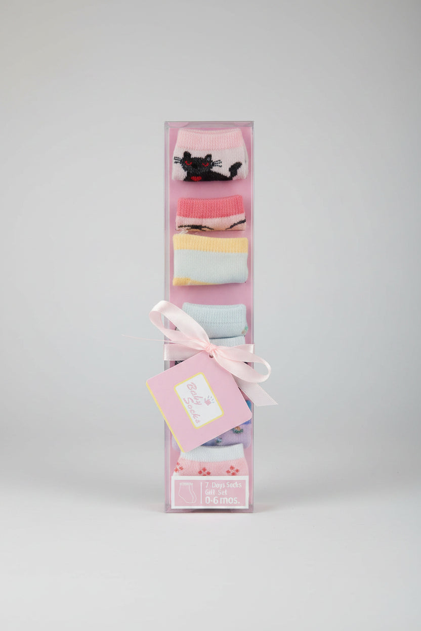 7 Days Socks Gift Set 0-6months