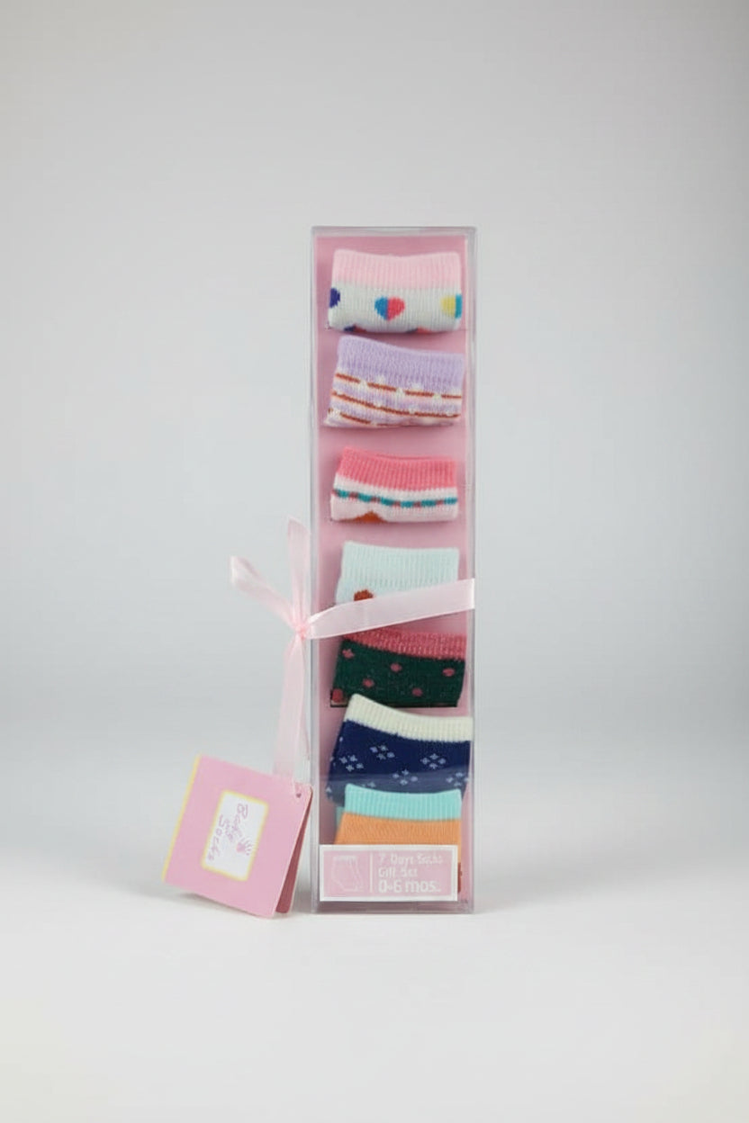 7 Days Socks Gift Set 0-6months