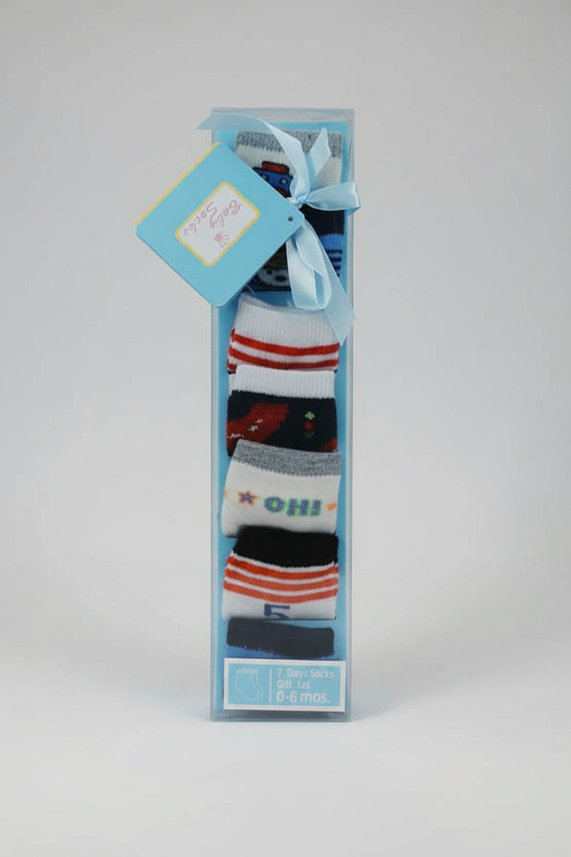 7 Days Socks Gift Set 0-6months