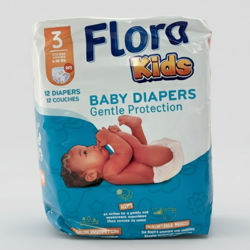 Flora Diaper Hospital pack 3 12pcs