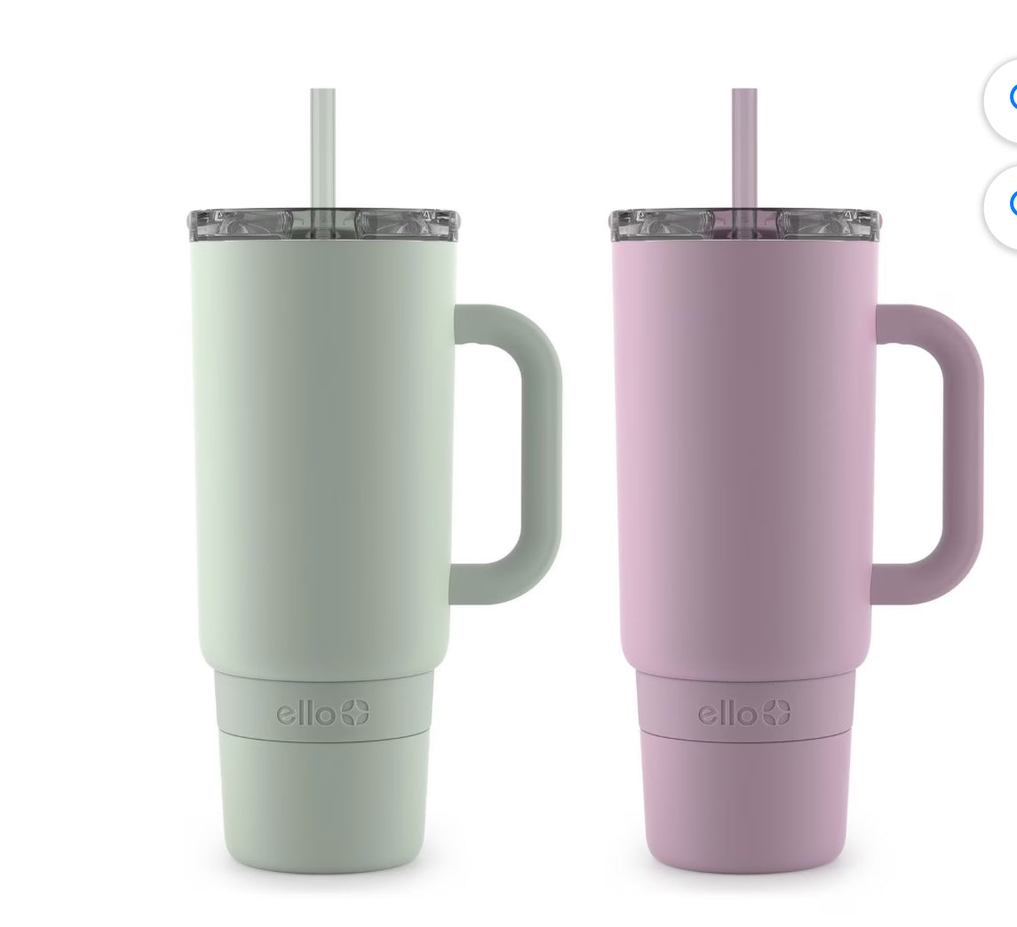 Ello Port 40-oz. Stainless Steel Tumbler with Handle, 1 Pack, Assorted Colors