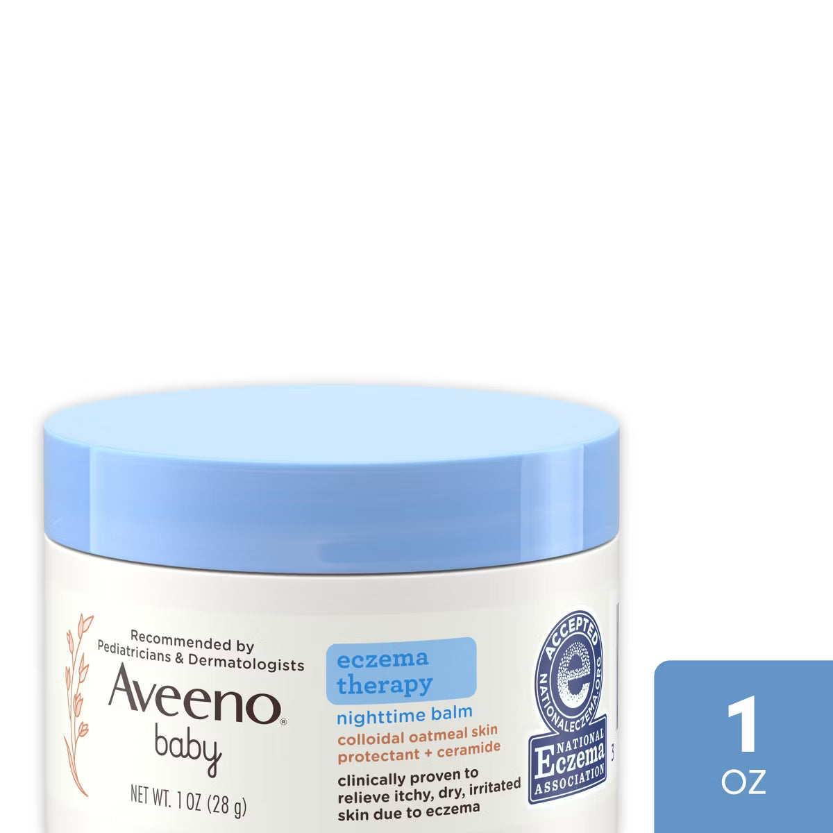Aveeno Baby Eczema Therapy Nighttime Balm, Soothes & Relieves Dry, Itchy Skin 28g