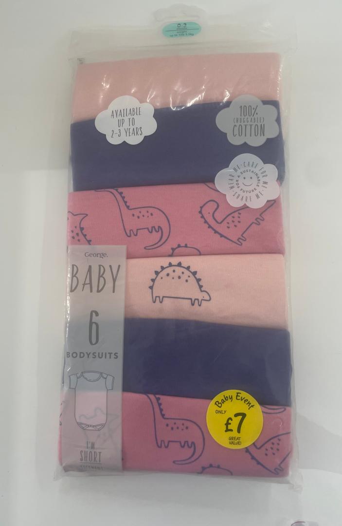 George baby 6 bodysuits 0 -3 months – accessory item for kids