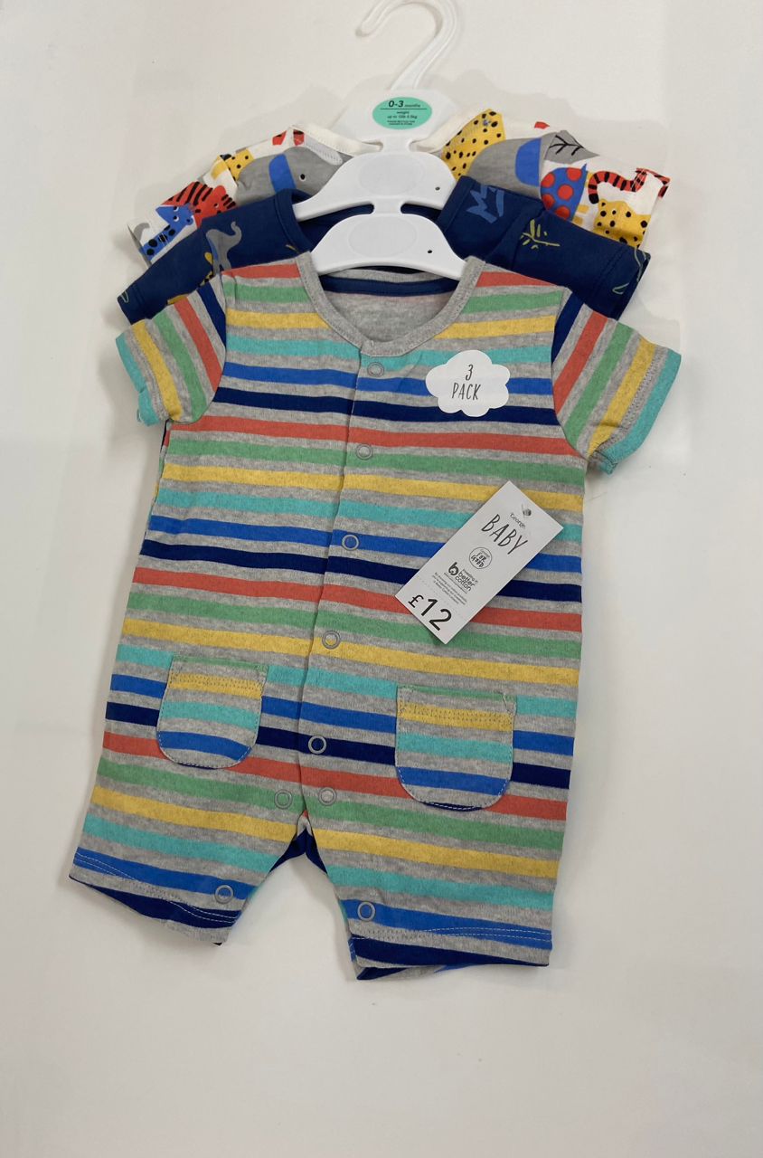 George baby 3 pack sleepsuit 6-9 months – accessory item for kids