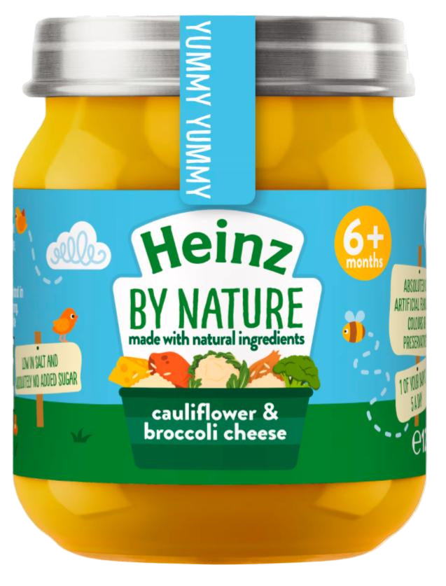 Heinz Diners cauliflower broccoli cheese (6×120g) pack packaging - available at Beks Ghana