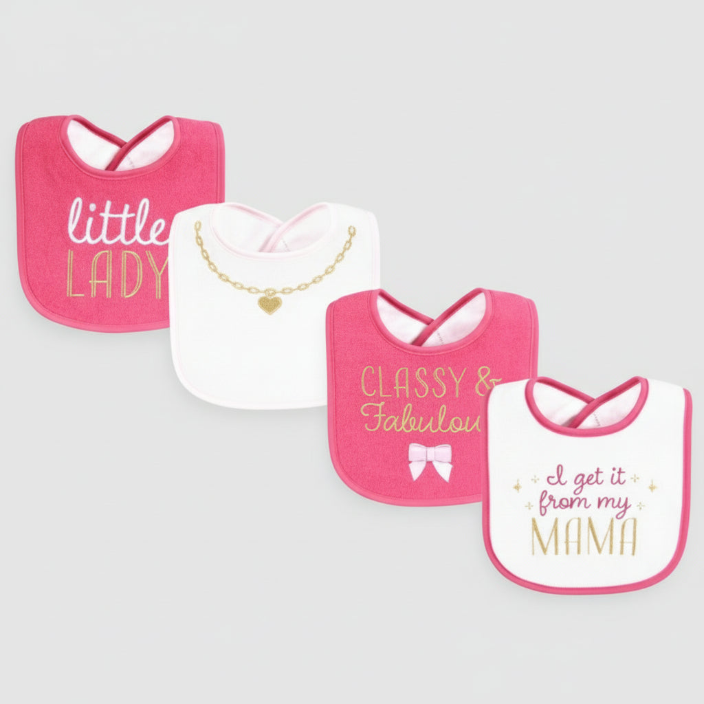 Hudson baby 4 baby bibs - kids fashion product photo