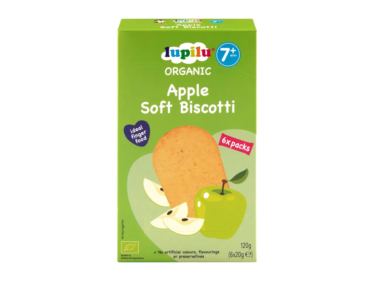 Organic Lupilu Apple Soft Biscotti 7m+ 20g