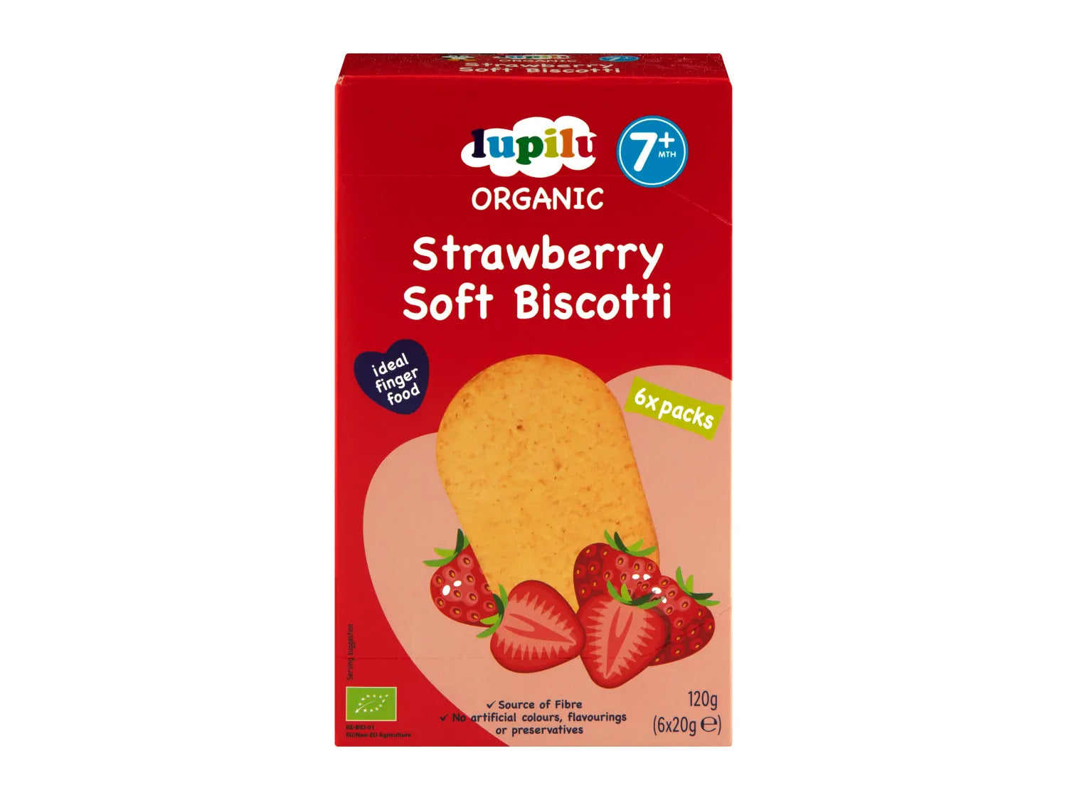 Organic Lupilu Strawberry Soft Biscotti 20g