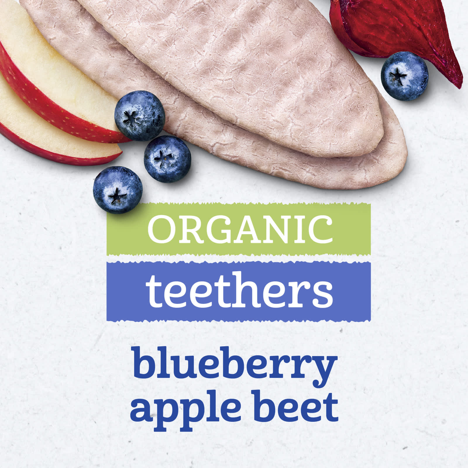Gerber organic blueberry apple beet teethers singles
