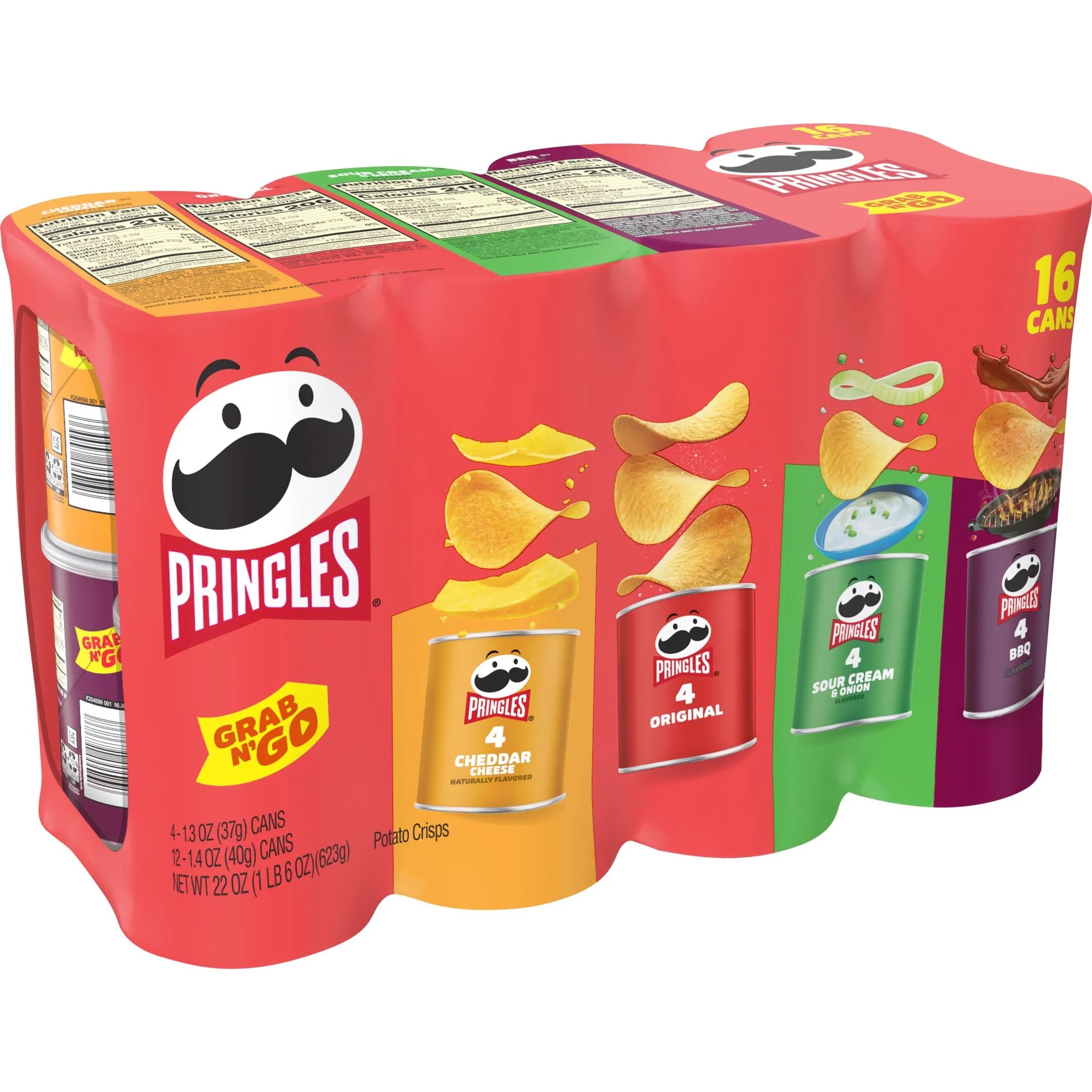 Pringles Snacks Stacks 36 Cans 732g