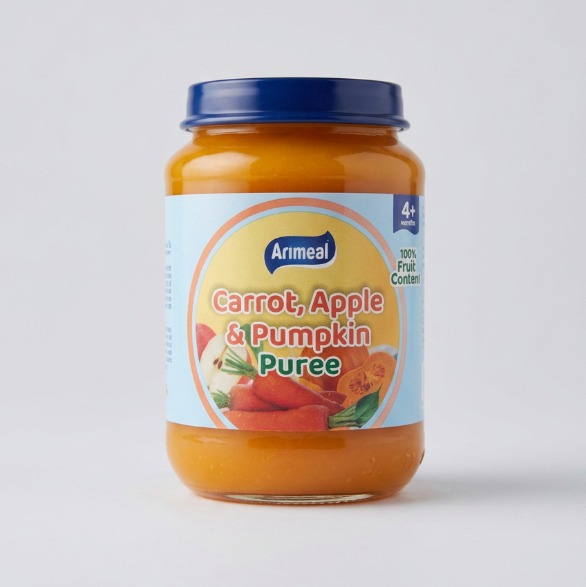 Arimeal Carrot , Apple & Pumpkin Puree 180g 4m+