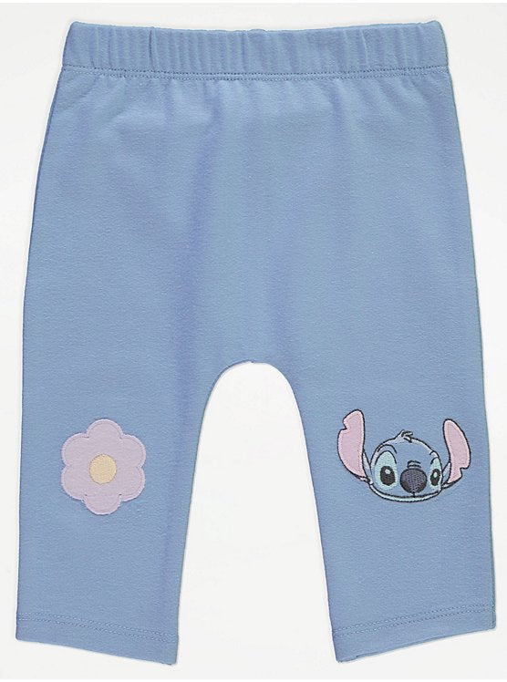 Disney Stitch at George Flower Sweatshirt and Leggings Outfits 3-6 months