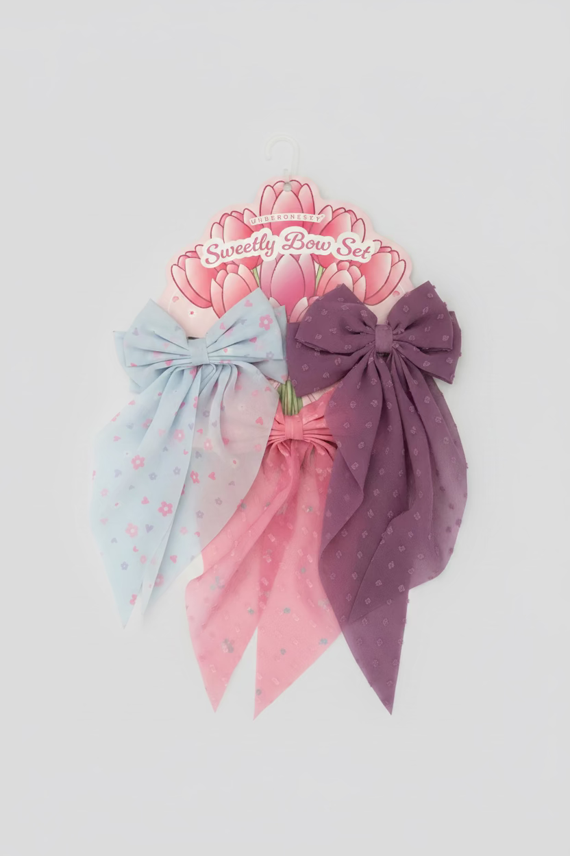 Underonesky Sweetly Bow Set