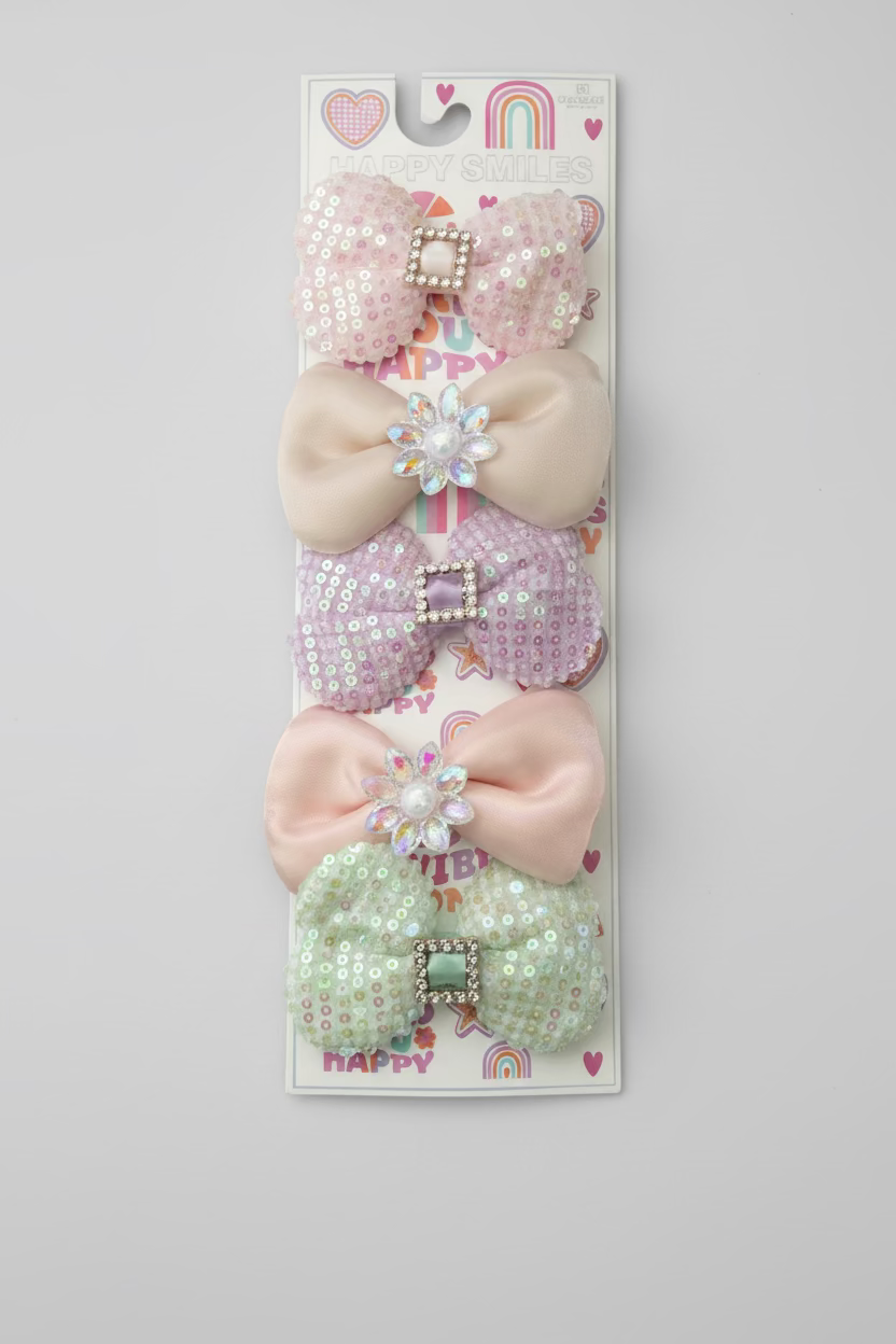 Happy Smiles 5pcs Hair Clips
