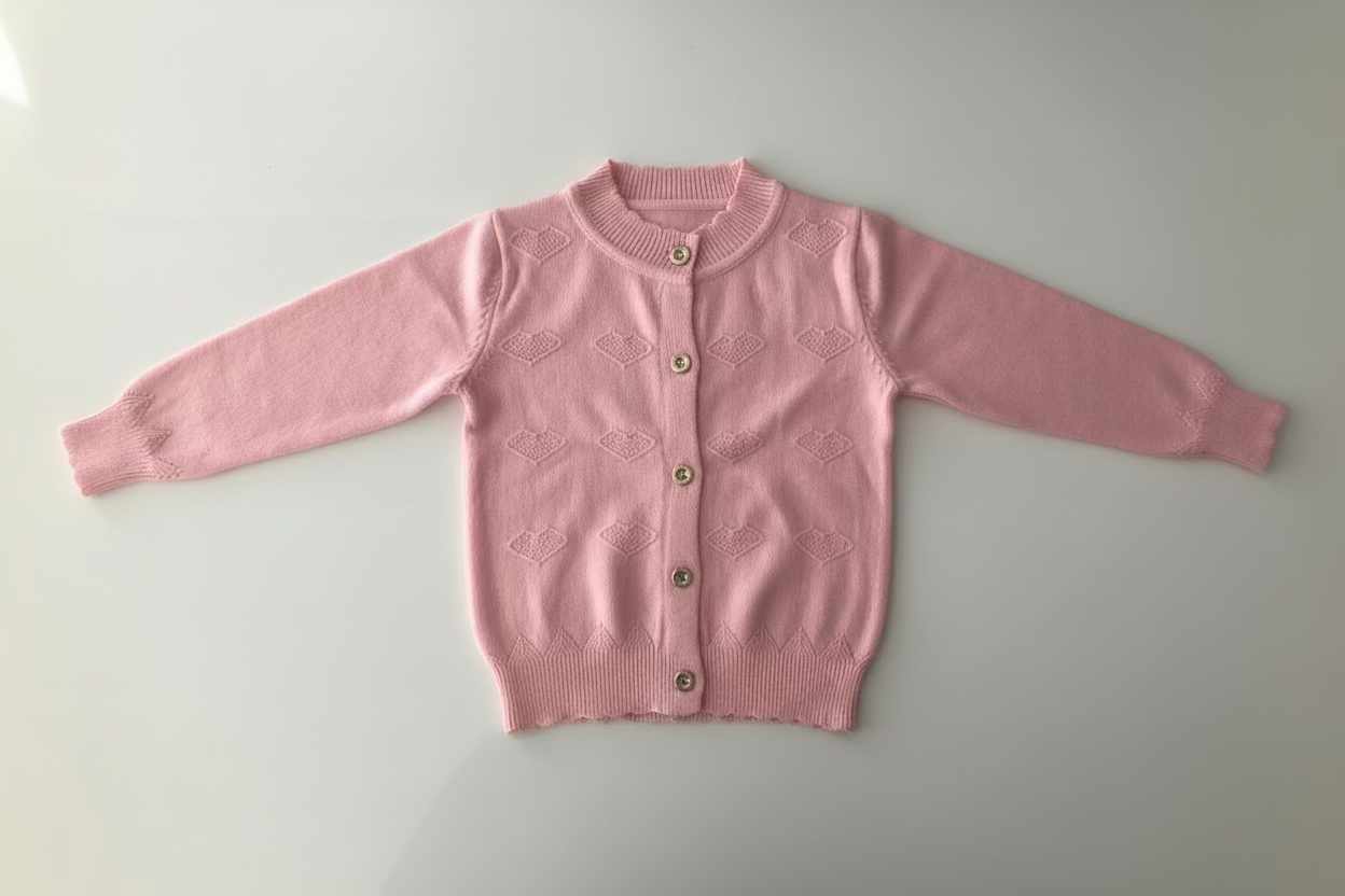Small Budding Image Kids Cardigan