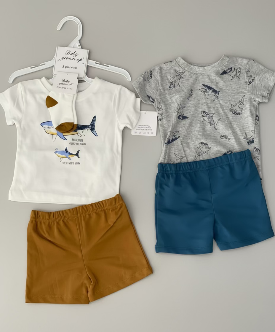Baby Grown up 5-piece set with matching socks
