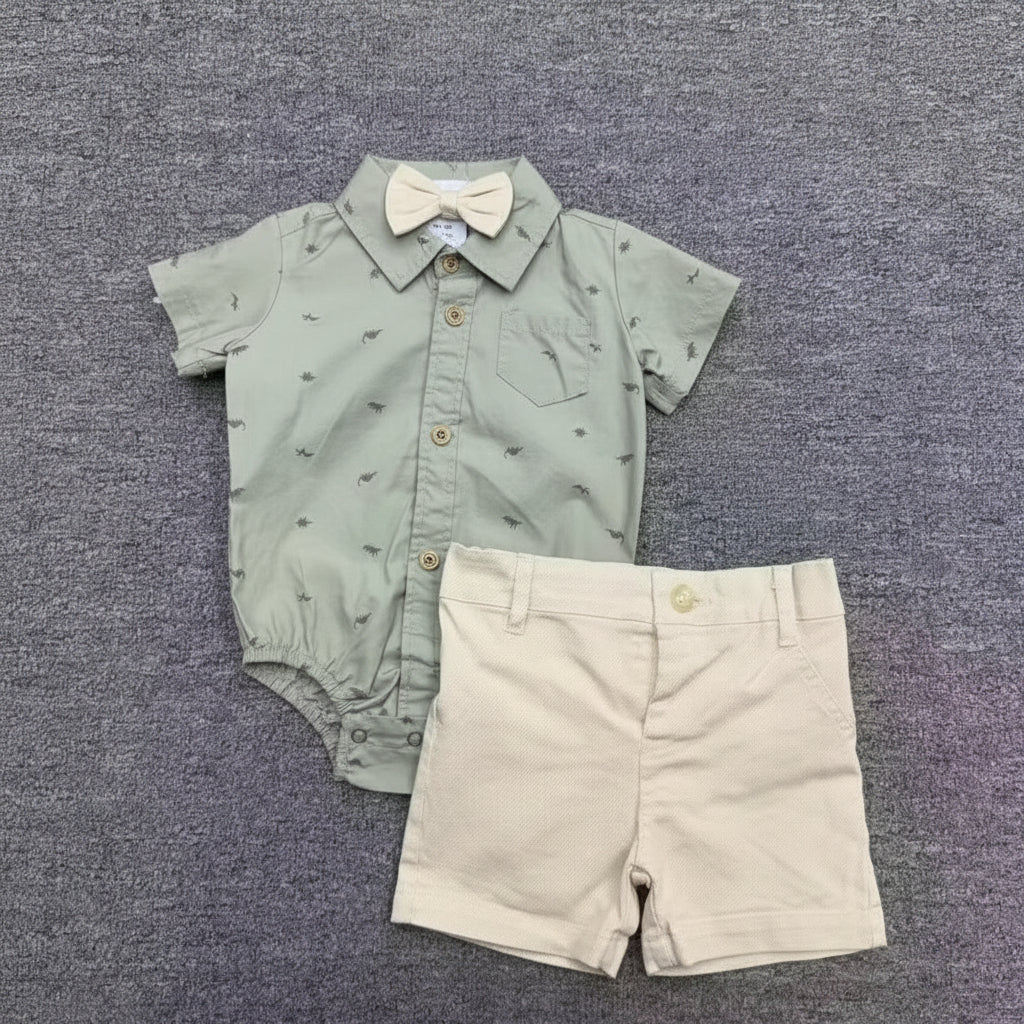 Cute Koala Baby 3 Piece Set( Shirt, Shorts & Tie)
