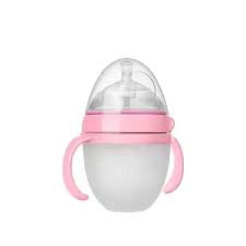 Silicone Baby Feeding Bottle with Handle 120ml